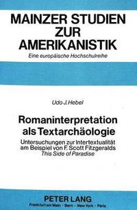 bokomslag Romaninterpretation ALS Textarchaeologie