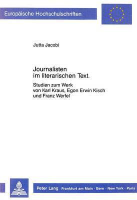 Journalisten Im Literarischen Text