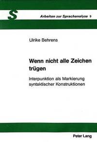 bokomslag Wenn Nicht Alle Zeichen Truegen