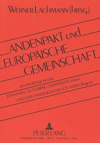 bokomslag Andenpakt Und Europaeische Gemeinschaft