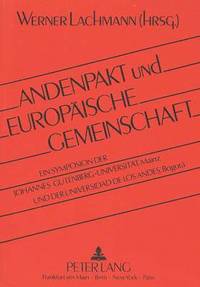 bokomslag Andenpakt Und Europaeische Gemeinschaft