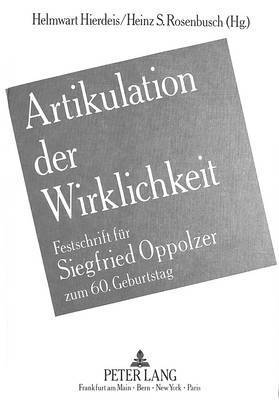 bokomslag Artikulation Der Wirklichkeit