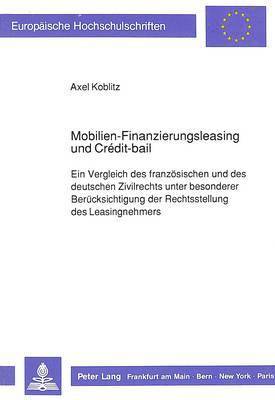 Mobilien-Finanzierungsleasing Und Crdit-Bail 1