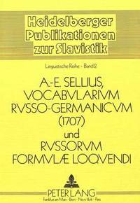 bokomslag Vocabularium Russo-Germanicum Und Russorum Formulae Loquendi 1707