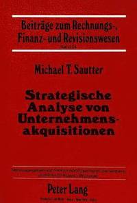 bokomslag Strategische Analyse Von Unternehmensakquisitionen