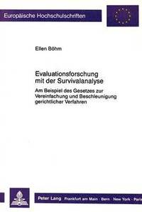 bokomslag Evaluationsforschung Mit Der Survivalanalyse