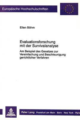 bokomslag Evaluationsforschung Mit Der Survivalanalyse