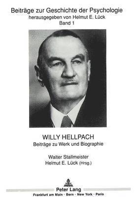 Walter Stallmeister, Helmut E Lück - Willy Hellpach, Häftad
