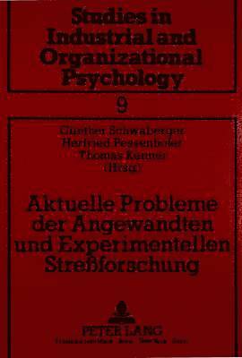 bokomslag Aktuelle Probleme Der Angewandten Und Experimentellen Streforschung