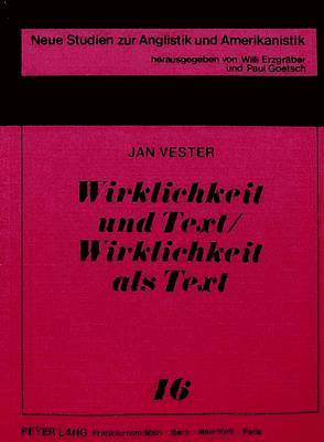 bokomslag Wirklichkeit Und Text /Wirklichkeit ALS Text