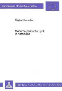 bokomslag Moderne Politische Lyrik in Nordirland