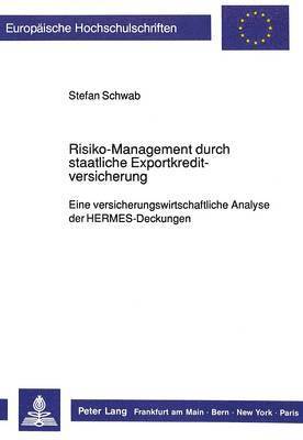 bokomslag Risiko-Management Durch Staatliche Exportkreditversicherung