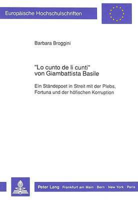 bokomslag 'Lo Cunto de Li Cunti' Von Giambattista Basile