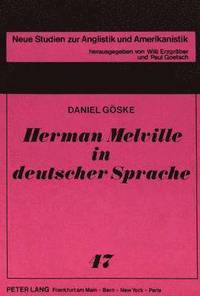 bokomslag Herman Melville in Deutscher Sprache
