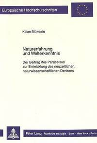 bokomslag Naturerfahrung Und Welterkenntnis