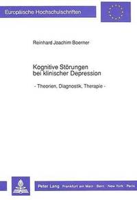 bokomslag Kognitive Stoerungen Bei Klinischer Depression