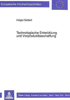 Technologische Entwicklung Und Vorproduktbeschaffung 1