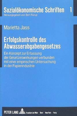 bokomslag Erfolgskontrolle Des Abwasserabgabengesetzes