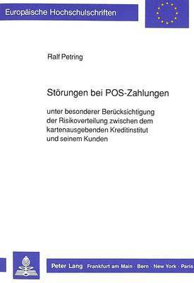 bokomslag Stoerungen Bei Pos-Zahlungen