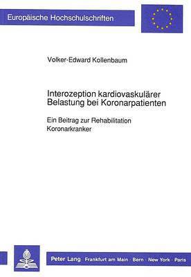 bokomslag Interozeption Kardiovaskulaerer Belastung Bei Koronarpatienten