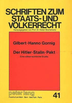 bokomslag Der Hitler-Stalin-Pakt
