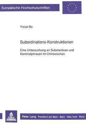 Subordinations-Konstruktionen 1