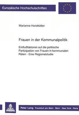 bokomslag Frauen in Der Kommunalpolitik