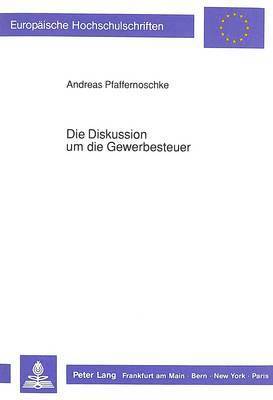 bokomslag Die Diskussion Um Die Gewerbesteuer