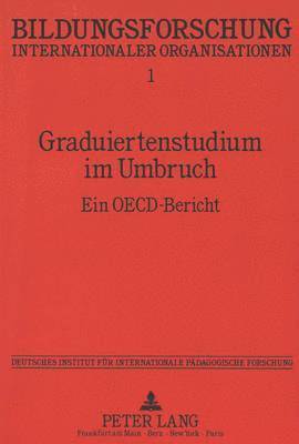 bokomslag Graduiertenstudium Im Umbruch