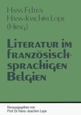 Literatur Im Franzoesischsprachigen Belgien 1
