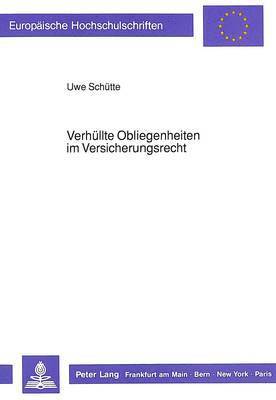 bokomslag Verhuellte Obliegenheiten Im Versicherungsrecht