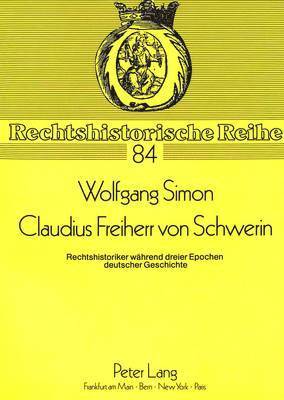 bokomslag Claudius Freiherr Von Schwerin