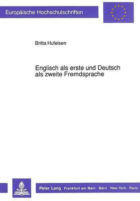 bokomslag Englisch ALS Erste Und Deutsch ALS Zweite Fremdsprache