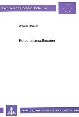 bokomslag Korporatismustheorien