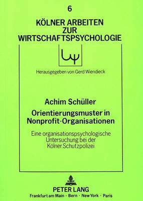 bokomslag Orientierungsmuster in Nonprofit-Organisationen