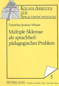 bokomslag Multiple Sklerose ALS Sprachheilpaedagogisches Problem