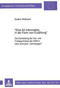 bokomslag Eine Art Information, in Der Form Von Erzaehlung