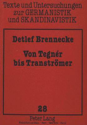 bokomslag Von Tegnr Bis Transtroemer
