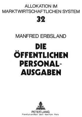 Die Oeffentlichen Personalausgaben 1