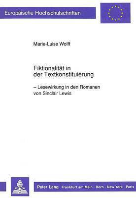 Fiktionalitaet in Der Textkonstituierung 1