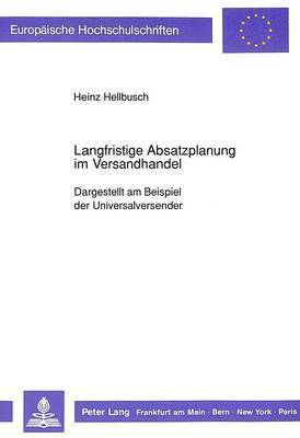 Langfristige Absatzplanung Im Versandhandel 1