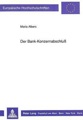 Der Bank-Konzernabschlu 1