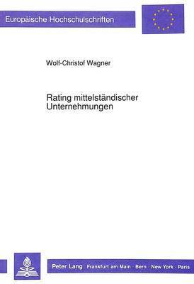 bokomslag Rating Mittelstaendischer Unternehmungen