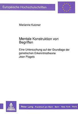 Mentale Konstruktion Von Begriffen 1