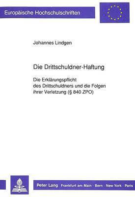 Die Drittschuldner-Haftung 1