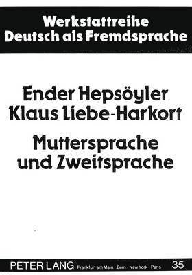 bokomslag Muttersprache Und Zweitsprache