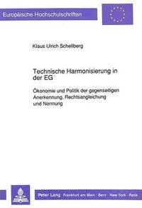 bokomslag Technische Harmonisierung in Der Eg