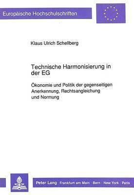 bokomslag Technische Harmonisierung in Der Eg