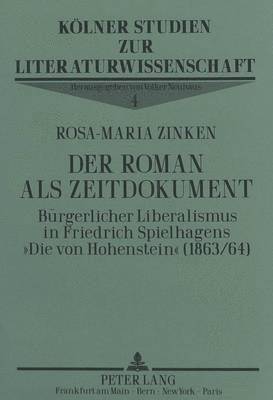 Der Roman ALS Zeitdokument