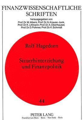 Steuerhinterziehung Und Finanzpolitik 1